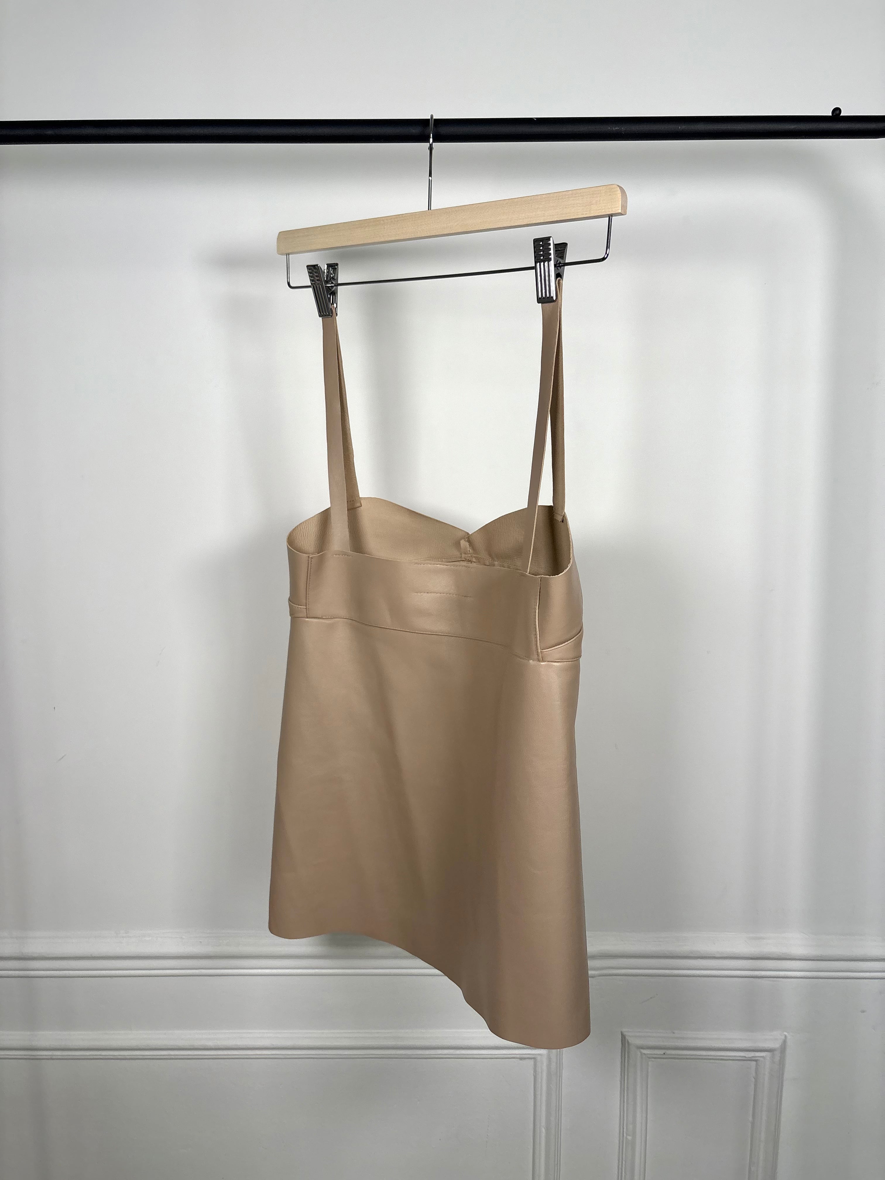 Top Cuir Beige