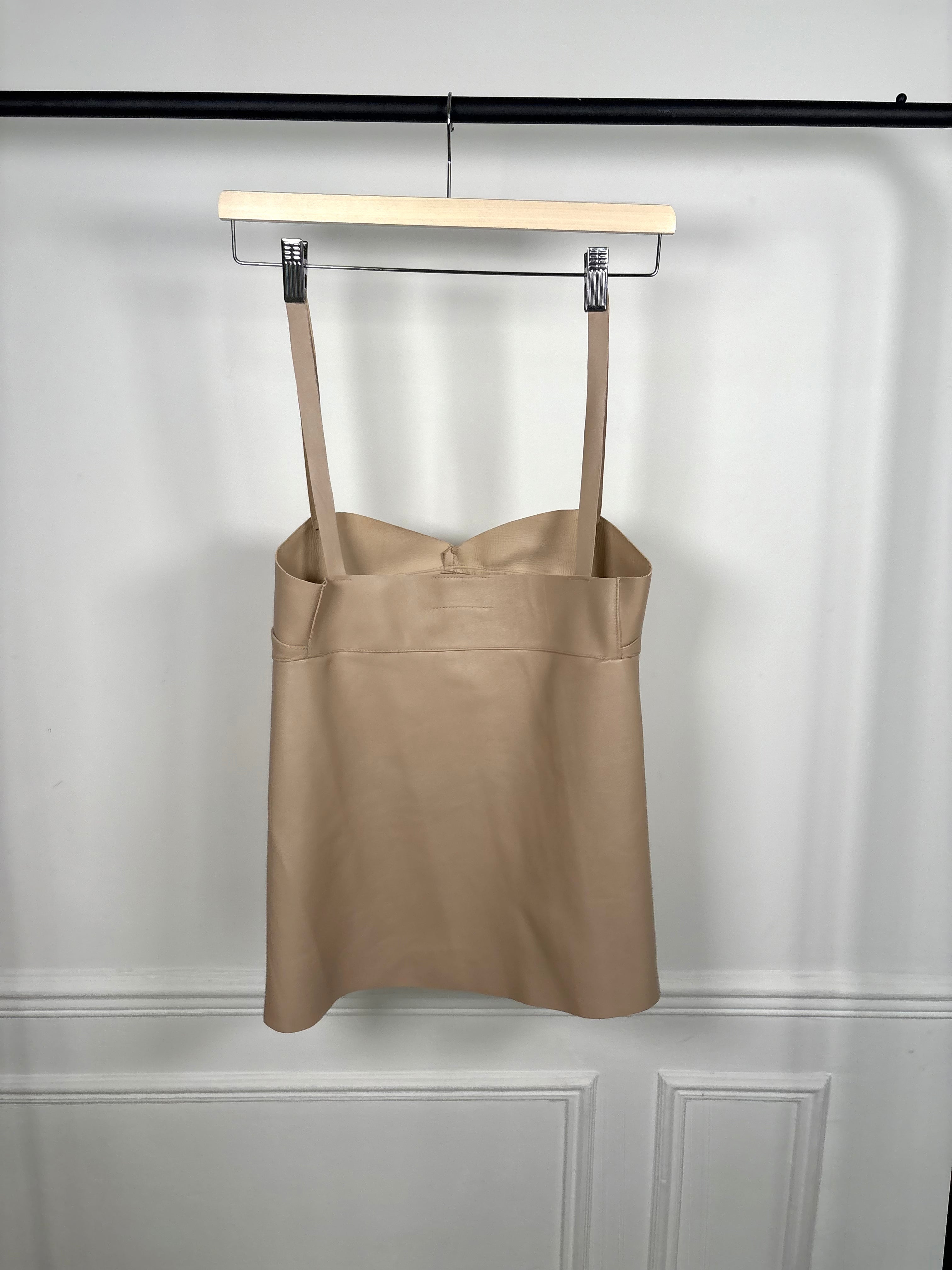 Top Cuir Beige