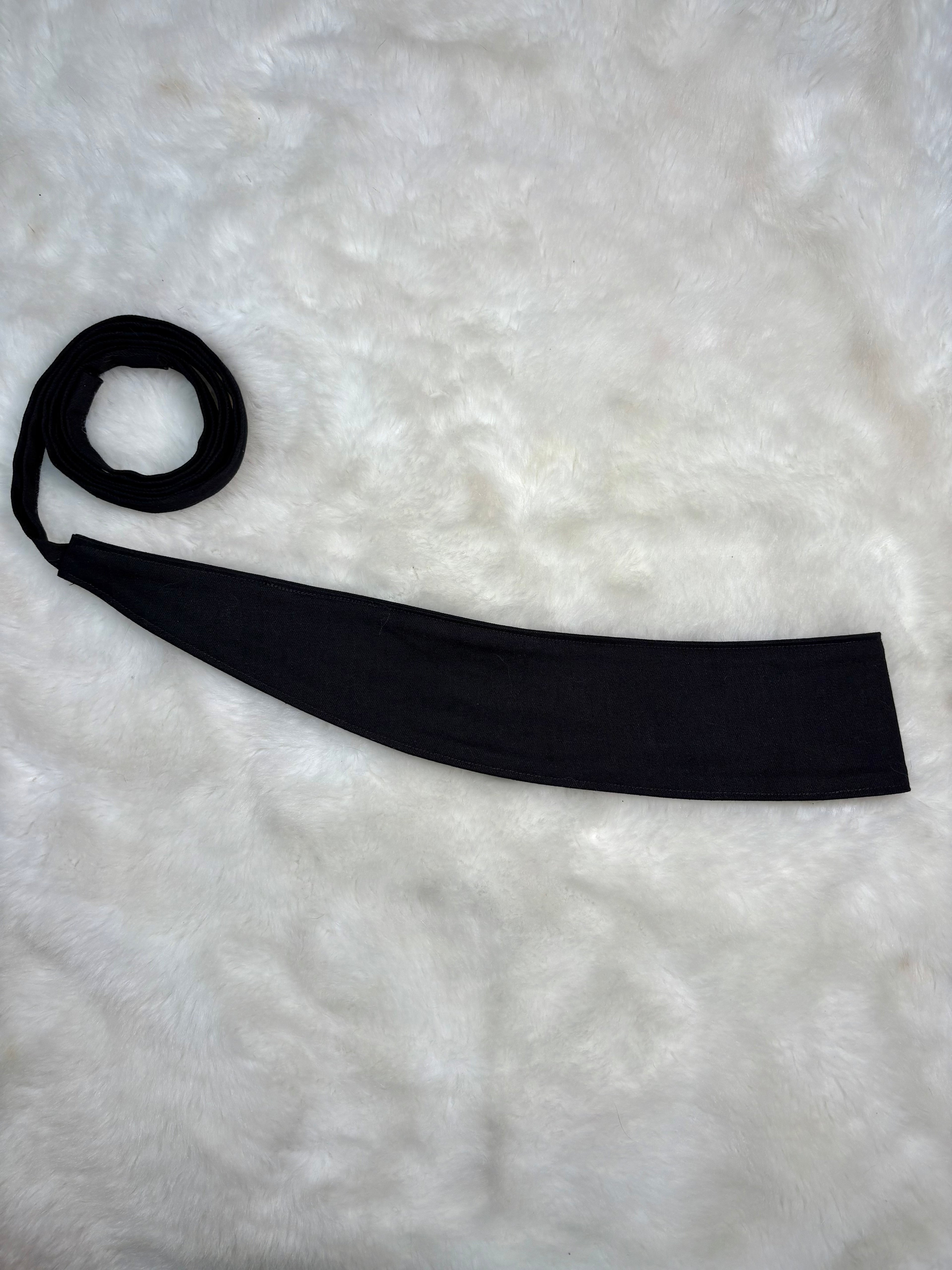 Ceinture incurvée denim noir