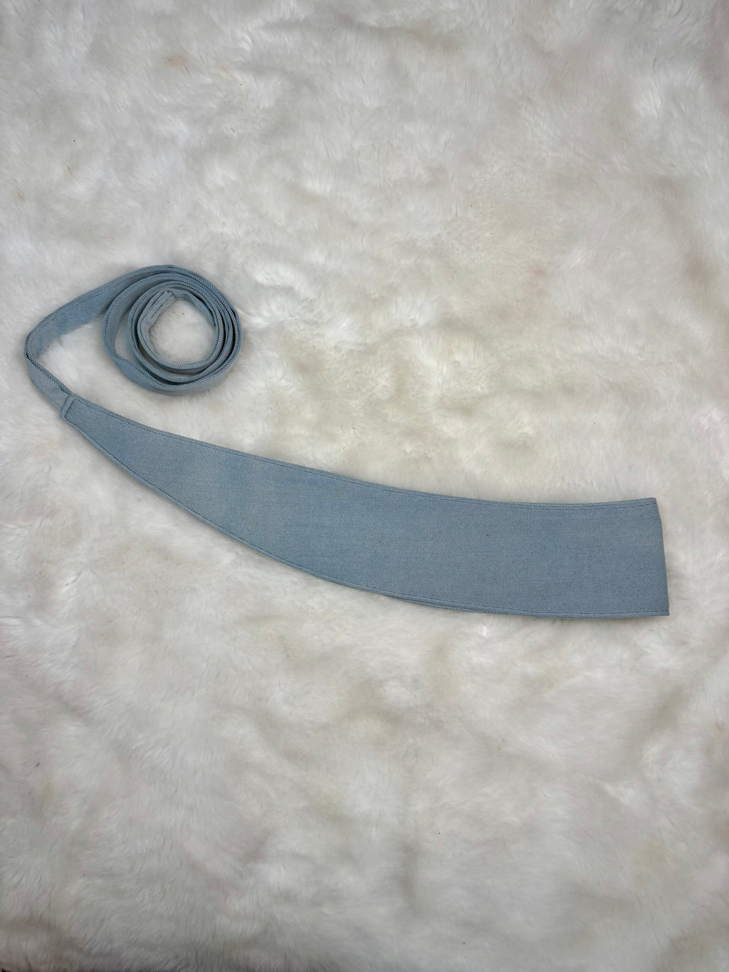 Ceinture incurvée denim bleu